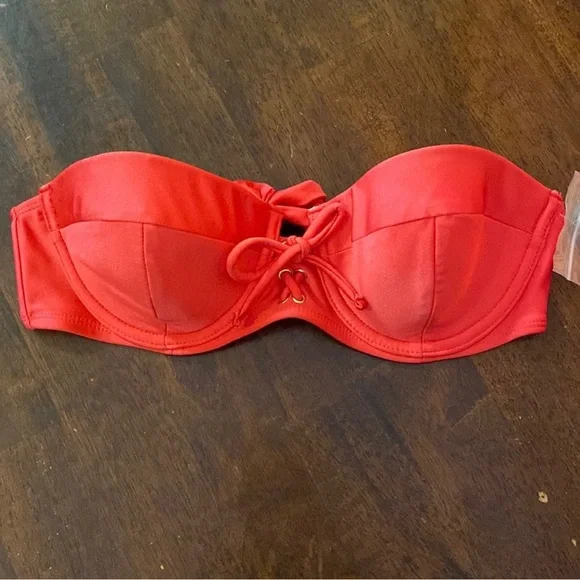 Corset Style Tie Back Bikini Top - Picture 1 of 3